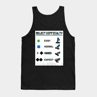 Ski Pixel Art - Select Difficulty Piste Ratings Tank Top